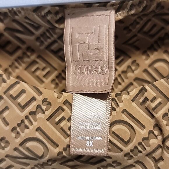 Fendi x Skims High Neck Logo Bodysuit - Picture 4 of 8